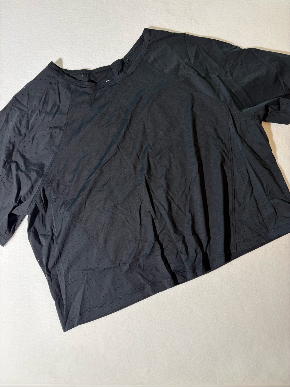 All In Motion Black Performance Short-Sleeve Shirt